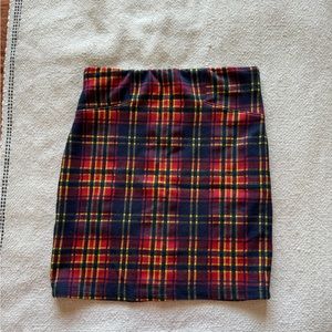 Plaid Mini Skirt